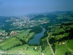 Foto Gübsensee mit Stadt St. Gallen