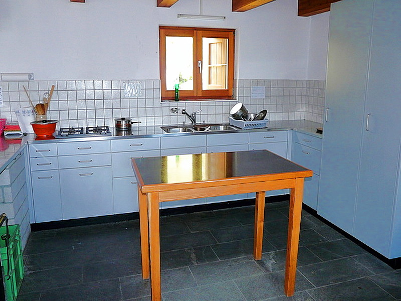 Foto die Küche der Capanna Barone